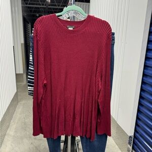 Venus | Burgundy Swing Sweater | size 3x